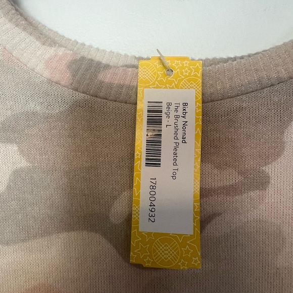 NWT Bixby Nomad Women’s Pastel Camouflage Soft Knit Brushed Crewneck SzL - Picture 8 of 12